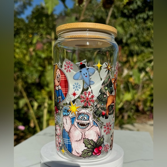 Rudolph the red nosed reindeer and Misfits Libbey can glass tumbler 16oz - Picture 3 of 6